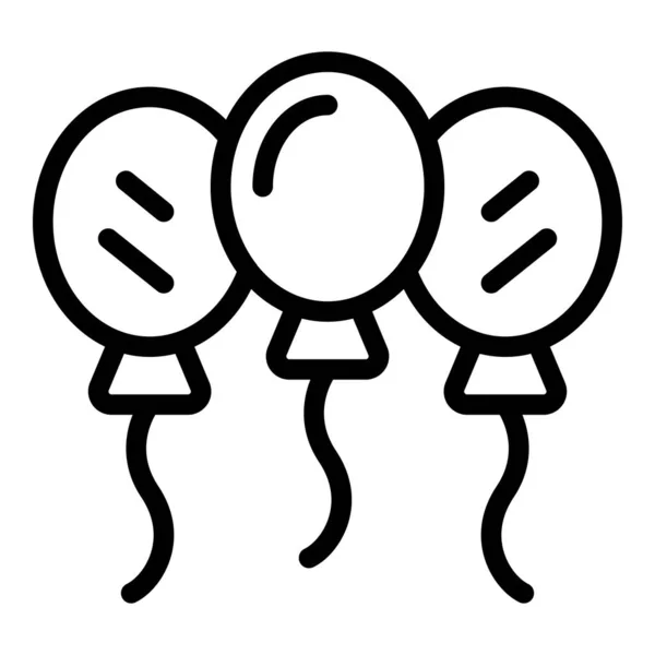 Вектор Контуру Піктограми Групи Кульок Щаслива Людина Обличчя Весело — стоковий вектор