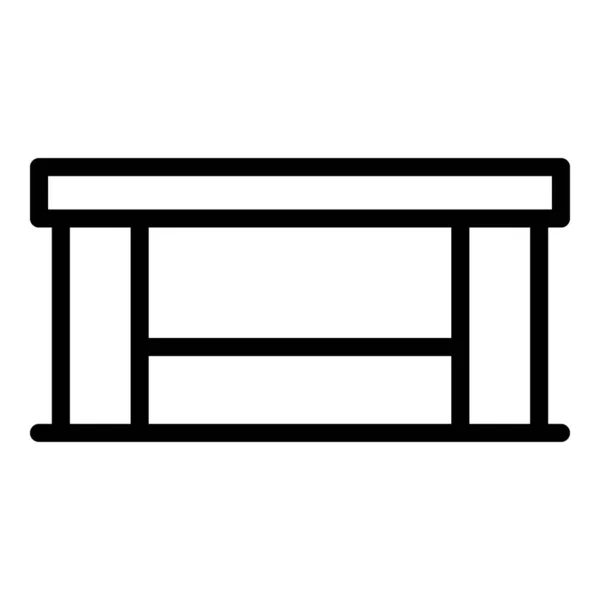 Tabela Cadeira Ícone Contorno Vetor Loja Processos Obras Mobiliário —  Vetores de Stock