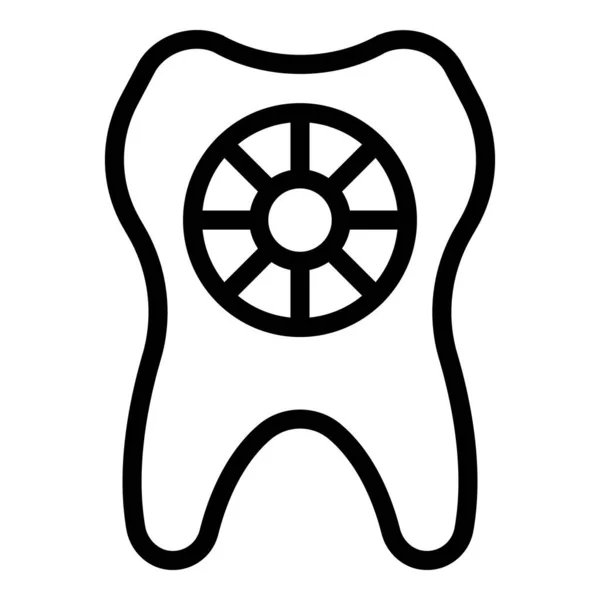 Вектор Контура Значка Алмазного Ухода Здоровые Зубы Стеклянные Губы — стоковый вектор