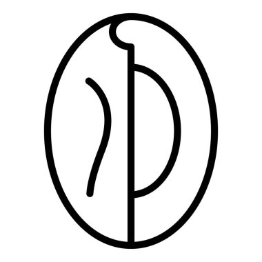 Meyve ikonu ana hatları vektörü. Randevu yemeği. Palm meyvesi