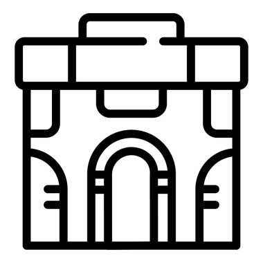 Festival ikon ana hatlarını oluşturma vektörü. Münih Almanya 'sı. Bira şehri.