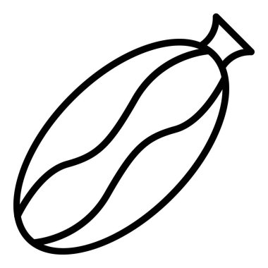 Sağlıklı gıda ikonu ana hatları vektörü. Meyve günü. Kuru tohum