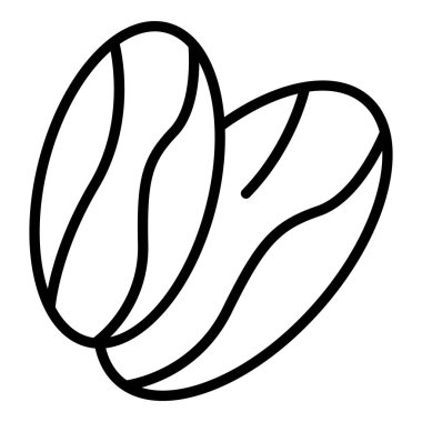 Tohum meyve ikonu ana hatları vektörü. Yemek randevusu. Doğal yaprak