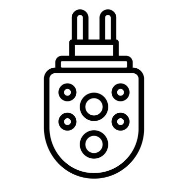 Haşere ilaçlama jeli ikon ana hatları vektörü. Isırgan böceği. Böceklerle mücadele