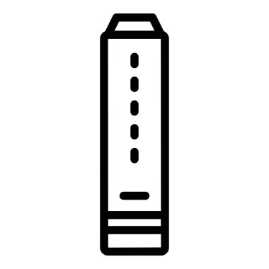 Tibet sütun simgesi ana hat vektörü. Tapınak kültürü. Asya seyahati