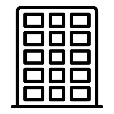 Tower City ikon ana hatları vektörü. Kazablanka seyahati. Tarihi eser damgası