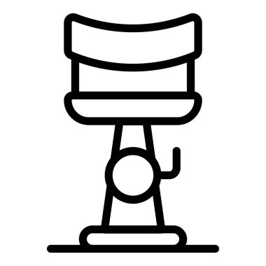 Retro bar tabure taslak vektörü. Modern sandalye. Mutfak Kafesi