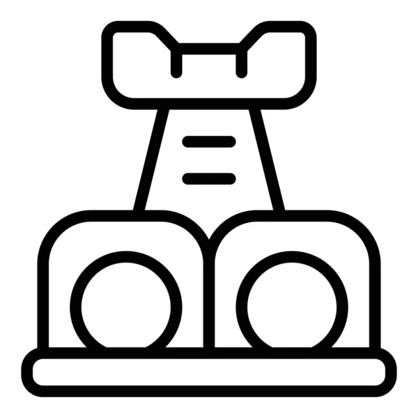 Stuff Cat Home Icon Outline Vektor Haustier Möbelgeschäft — Stockvektor