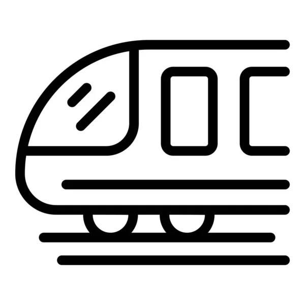ドイツの列車アイコンの輪郭ベクトル バイエルン プレッツェル ランドマークフェスティバル — ストックベクタ