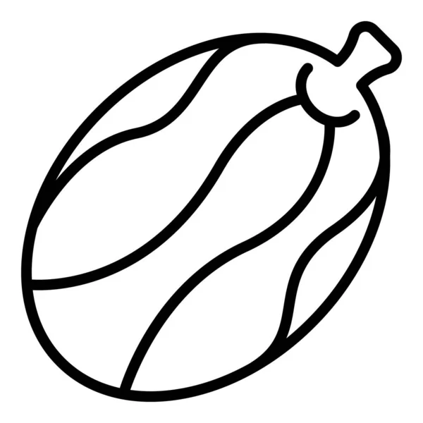 Date Fruchtdessert Icon Outline Vektor Palmfutter Süß Trocken — Stockvektor