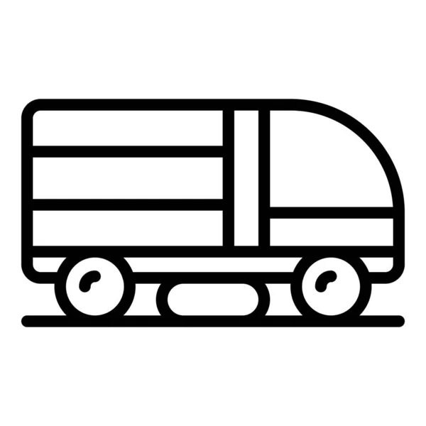 Vector Contorno Icono Máquina Más Limpia Camión Carretera Limpieza Municipal — Vector de stock