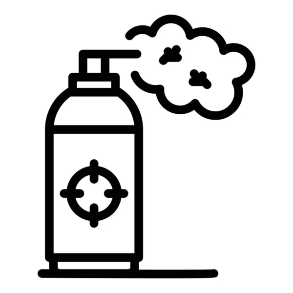 Spray Vezérlő Ikon Körvonalvektor Rovarbogár Aranyos Megelőzés — Stock Vector