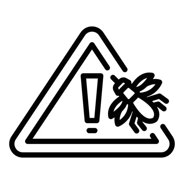 Umrissvektor Für Insektenschutzsymbole Sprühnetz Antiabstoßend — Stockvektor