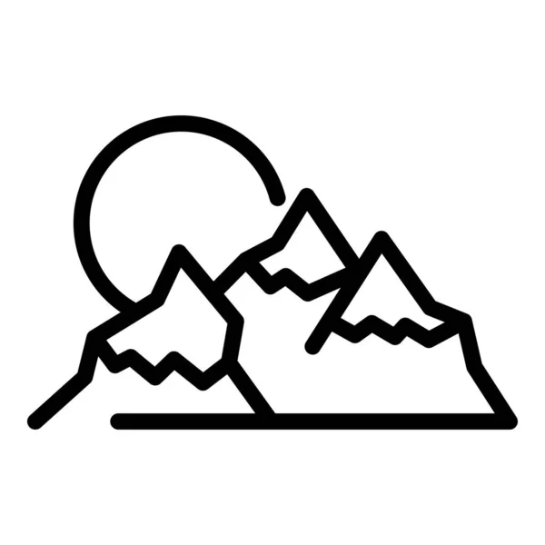 Nepal Skyline Ikon Kontur Vektor Kulturresor Asiatiskt Tibet — Stock vektor
