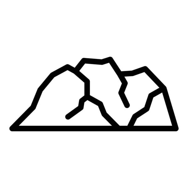 Kathmandu Mountains Icon Outline Vector Nepal Skyline City Travel — Stock Vector