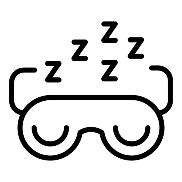 Sleeping Mask Icon Outline Vector Coffee Food Drink Home — Stock Vector