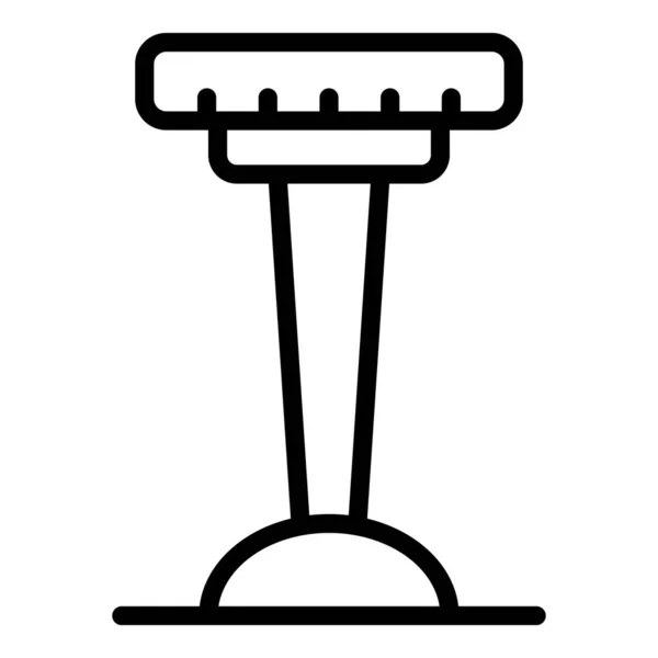 Вектор Контура Значка Стула Баре Бистро Современное Кресло Высокое Кафе — стоковый вектор