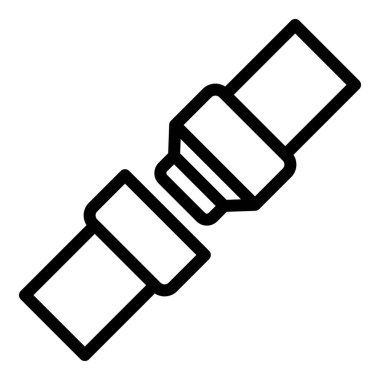 Kemer kilidi simgesi dış hat vektörü. Araba koltuğu. Uçağı sür