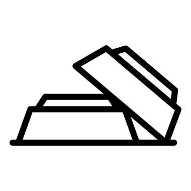 Fondü kasesi ikonu ana hatları vektörü. Peynir sosu. Erimiş yemek.