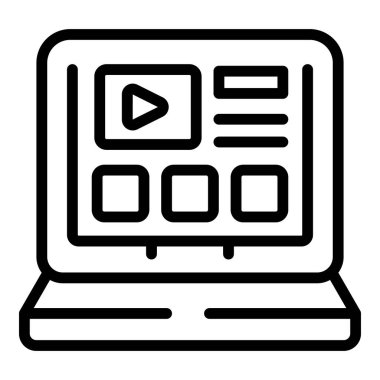 Çevrimiçi gıda güvenliği ikonu ana hatları vektörü. Sertifika kalitesi. Afiyet olsun.