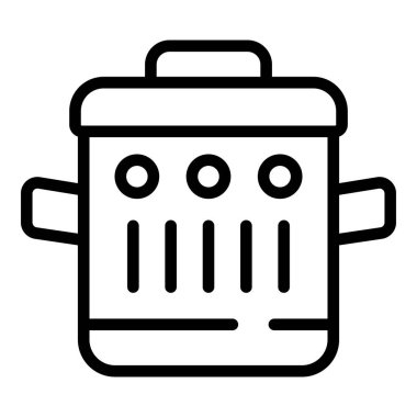 Gıda ikonu ana hatları vektörü. Güvenlik denetimi. Sıralamayı gözden geçir