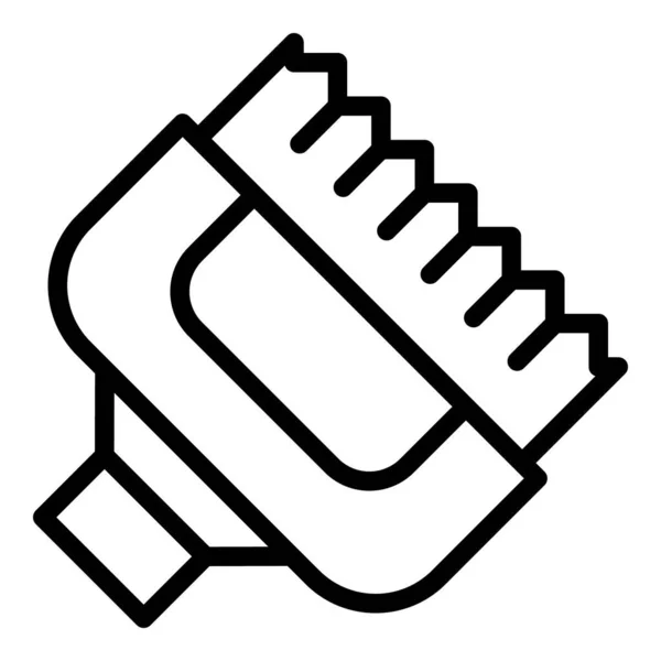 Icono Cepillo Lavado Coches Vector Contorno Servicio Automático Neumático Mat — Archivo Imágenes Vectoriales