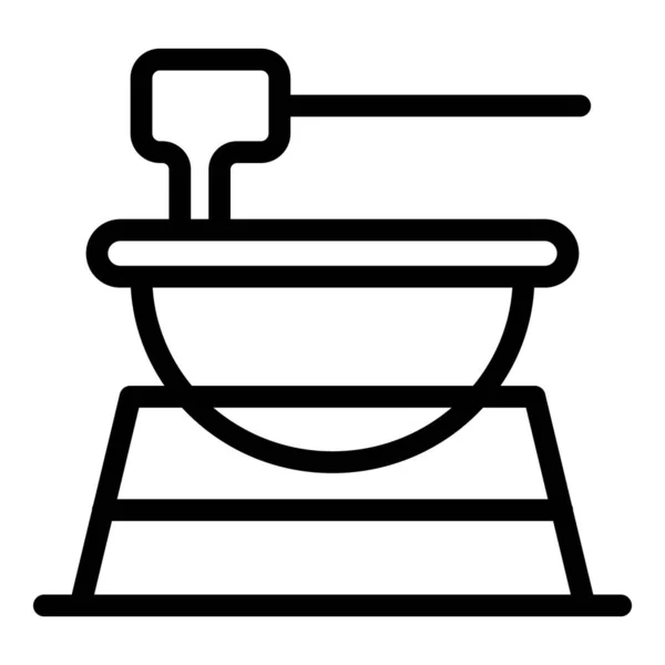 Vecteur Contour Icône Suisse Cheddar Nourriture Fourchue Fondu Melt — Image vectorielle