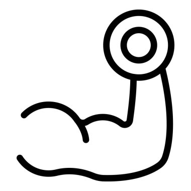 Kas eğitmeni ikon ana hatları vektörü. Programı çalıştır Bakım bilgileri