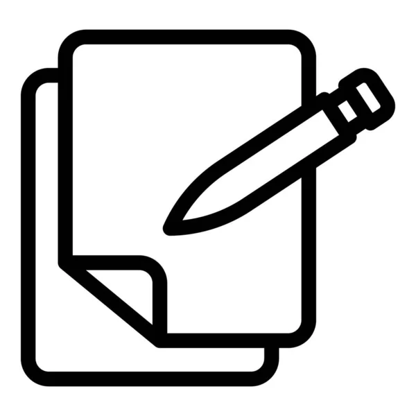 Kreatywna Ikona Krzywej Zarys Wektora Cyfrowy Długopis Konstrukcja Tabletki — Wektor stockowy