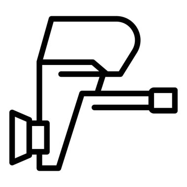 Motorlu tekne ikonu ana hat vektörünü detaylandır. Motorlu tekne. Eski gemi gezisi