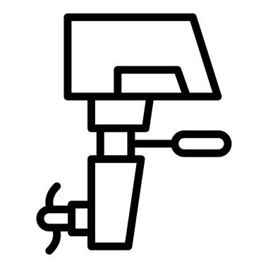 Modern motorlu tekne ikonu ana hat vektörü. Motorlu tekne. Hızlı motor