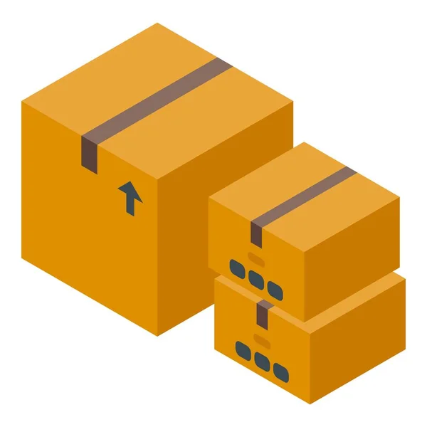 Elektronische Box Stack Symbol Isometrischen Vektor Einkaufszentrum Bildschirmverkauf — Stockvektor