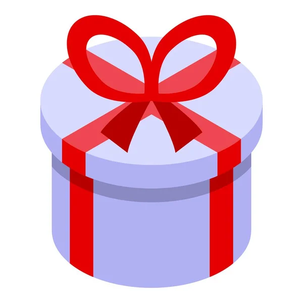 Geschenk Box Symbol Isometrischen Vektor Radbelohnung Ziehgewinner — Stockvektor