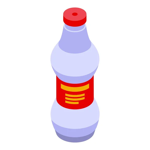 Bbq Fire Bottle Icon Isometric Vector Fish Picnic Outdoor Food — Stock Vector
