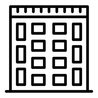 Malta simgesi ana hat vektörü. Harita simgesi. Avrupa ufuk çizgisi