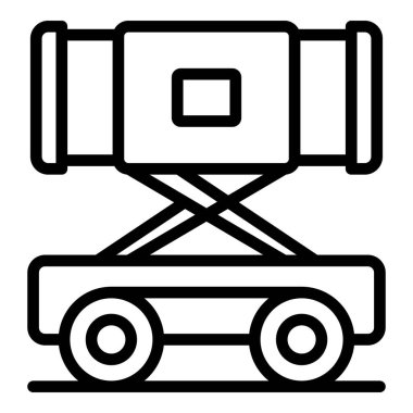 Uçak merdiveni ikonu ana hat vektörü. Uçak yolculuğu. İş uçuşu