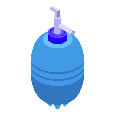 Osmosis bitki ikonu izometrik vektörü. Su sistemi. Sağlıklı endüstri