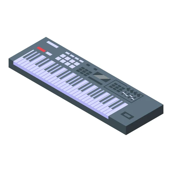 Synthesizer Apparatuur Icoon Isometrische Vector Muziek Speel Techno — Stockvector