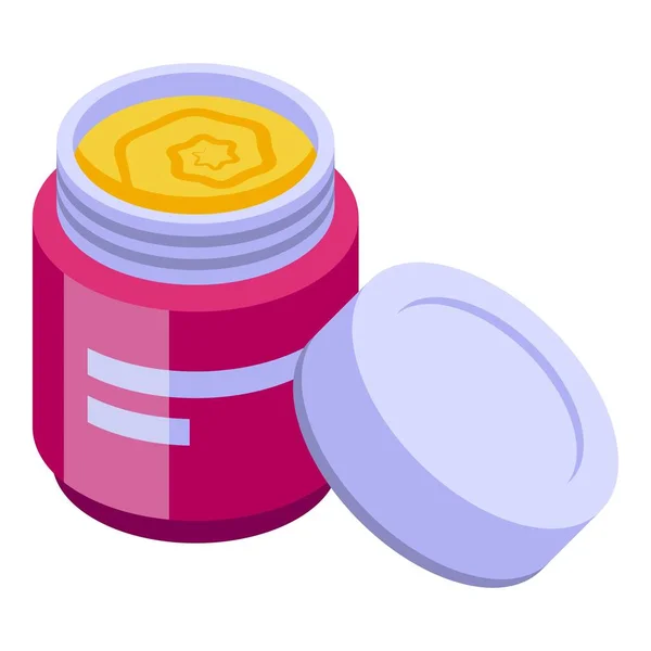 Cream Jar Icon Isometric Vector Face Skin Cosmetic Product — Stock Vector