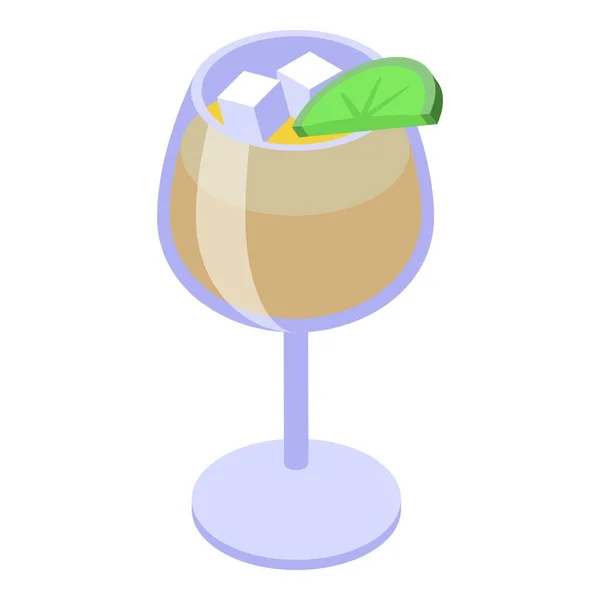Bar Shot Icon Isometric Vector Tequila Glass Drink Party — Stock Vector