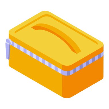 Satış kozmetik çanta ikonu izometrik vektörü. Güzellik kutusu. Moda ürünü.