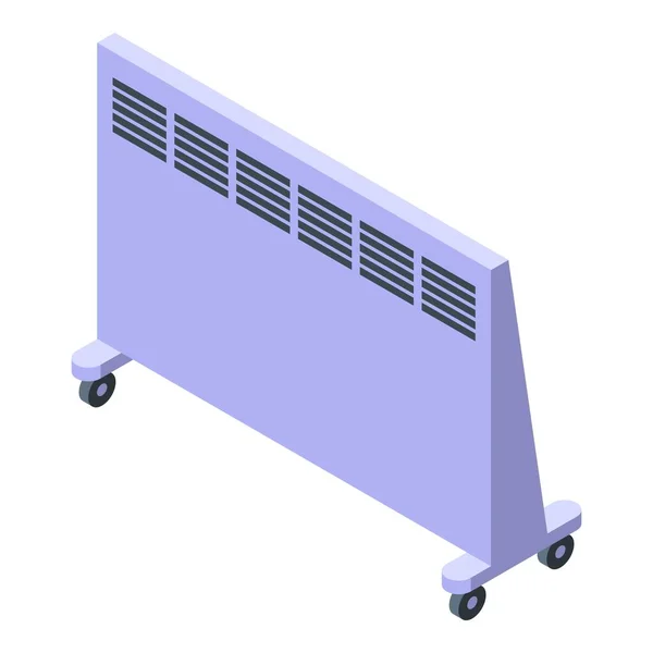 Home Radiator Icon Isometric Vector Room Energy Wall Modern — Stock Vector