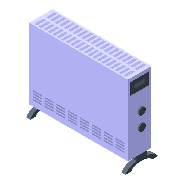 Calentador Icono Convector Vector Isométrico Vector Radiador Habitación Servicio Doméstico — Vector de stock