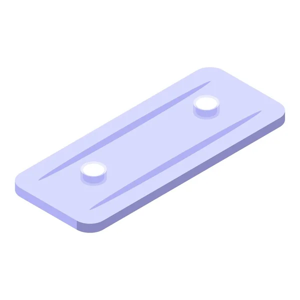 Icona Pillola Vettore Isometrico Controllo Delle Nascite Controllo Del Preservativo — Vettoriale Stock