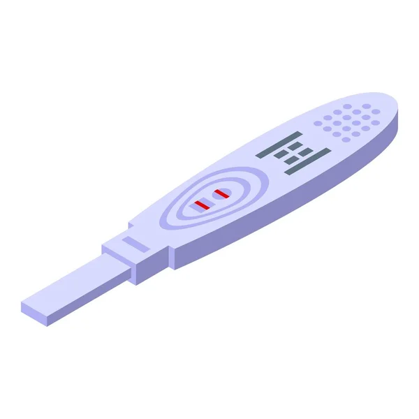 Icono Prueba Embarazo Vector Isométrico Orina Negativa Stick Positivo — Vector de stock