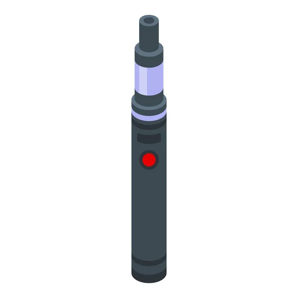 Elektronisches Cig Symbol Isometrischer Vektor Zigarette Rauchen Elektrische Baumwolle — Stockvektor