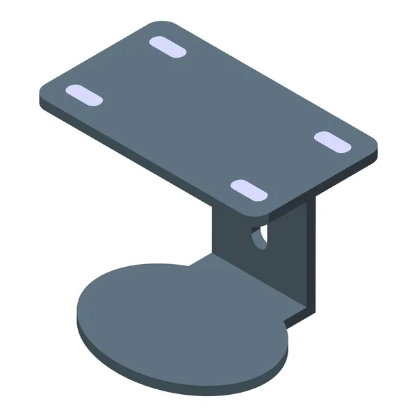 Ordinateur Stand Icône Isométrique Vecteur Table Bureau Support Portable — Image vectorielle