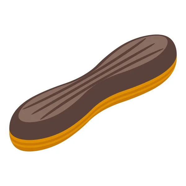Ícone Eclair Chocolate Vetor Isométrico Festival Páscoa Doces Animais —  Vetores de Stock