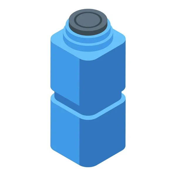 Icono Botella Agua Plástico Vector Isométrico Entrega Agua Aguas Minerales — Vector de stock