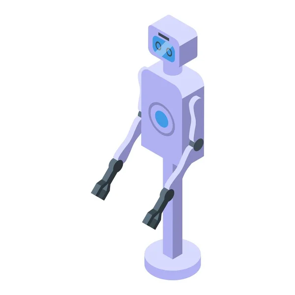 Virtuell Robotikon Isometrisk Vektor Smart Teknik Hjälpprogram — Stock vektor